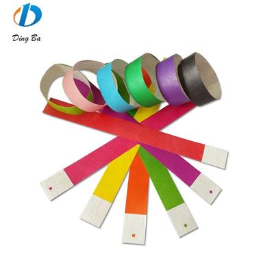 Fascia di carta Tyvek Fascia di polso Larghezza 250*19mm Regali personalizzati Festival Braccialetti Evento