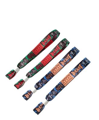Braccialetti RFID con materiale di tessuto satinato e chip sicuro