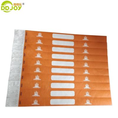 Tecnica unica Festival Braccialetti di carta per parco divertimenti per bambini Tyvek braccialetti