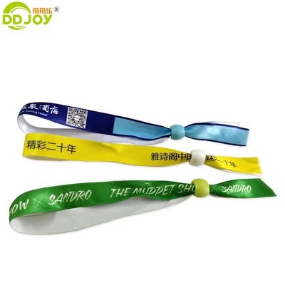 100pcs braccialetto di nastri di raso sublimato per la promozione di regali personalizzati per il festival