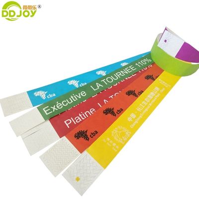 Leading of Tyvek Paper Wristbands/Bracelets for Festival Events Materiali e disegni