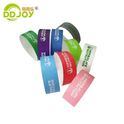 DDJOY Custom Tyvek Material Party Unisex 3/4 pollici braccialetti Unisex Party accessori