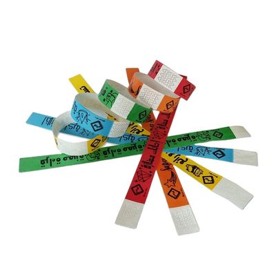Braccialetti unisex di Tyvek per la stampa del logo personalizzato in occasione di eventi preferiti Articoli di festa