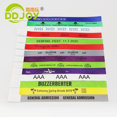 Eventi personalizzati Braccialetti Spedizione rapida tramite DHL FEDEX UPS TNT EMS Dupont Paper/Tyvek