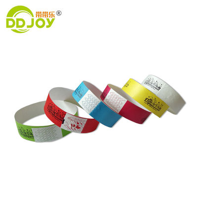 Braccialetto Tyvek personalizzato per eventi e feste 250*25mm/250*19mm Disegno personalizzato
