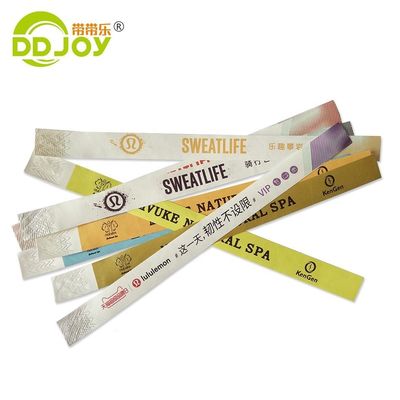 Braccialetti di carta Tyvek personalizzati resistenti all'acqua con stampa a colori