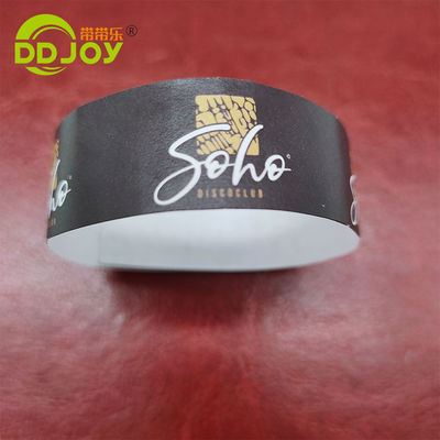 250*25mm/250*19mm Braccialetto di carta impermeabile personalizzato per eventi e identificazione