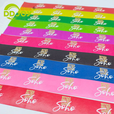 250*25mm/250*19mm Braccialetto di carta impermeabile personalizzato per eventi e identificazione