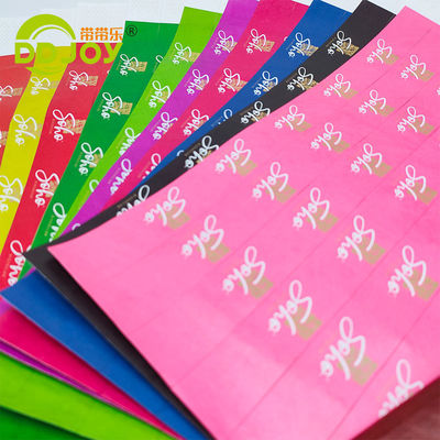 250*25mm/250*19mm Braccialetto di carta impermeabile personalizzato per eventi e identificazione
