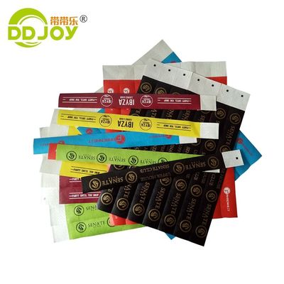 Braccialetti di carta Tyvek impermeabili con materiale resistente alle lacrime e durevole