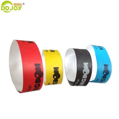 Braccialetto Tyvek personalizzato per eventi speciali 250*25mm/250*19mm Disegni personalizzati