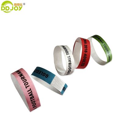 Braccialetto Tyvek personalizzato per eventi speciali 250*25mm/250*19mm Disegni personalizzati