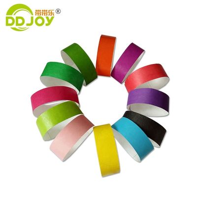 Logo personalizzato Waterproof Tyvek Paper Wristband per Decorazione di Natale e Indoor