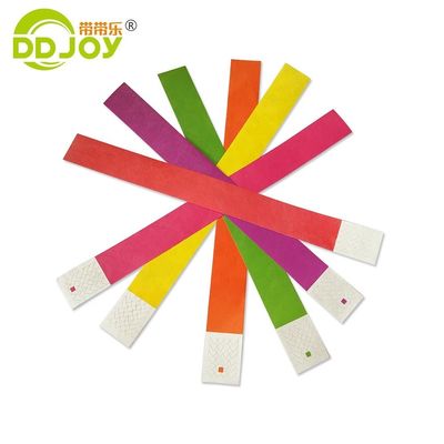 Logo personalizzato Waterproof Tyvek Paper Wristband per Decorazione di Natale e Indoor
