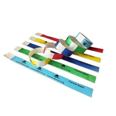 Braccialetti Tyvek viola durevoli per eventi una tantum 250*25mm/250*19mm