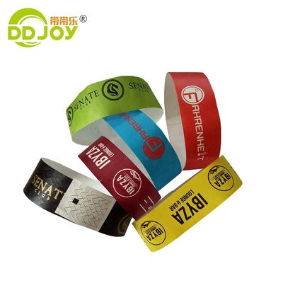 Braccialetti Tyvek viola durevoli per eventi una tantum 250*25mm/250*19mm