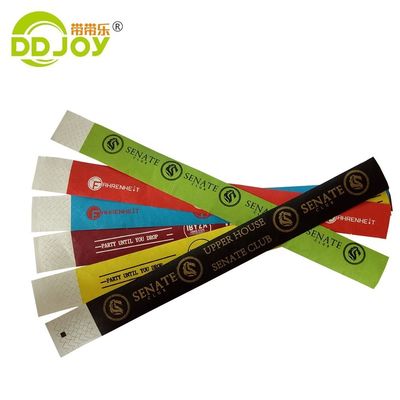 Braccialetti Tyvek viola durevoli per eventi una tantum 250*25mm/250*19mm