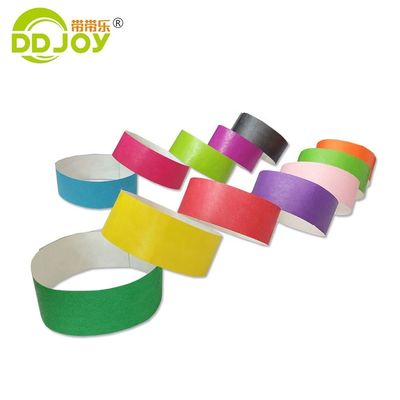 Braccialetti Tyvek viola durevoli per eventi una tantum 250*25mm/250*19mm