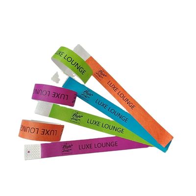 Popolare Tyvek Bracelet Custom Logo Disposable Paper Bracelet Party