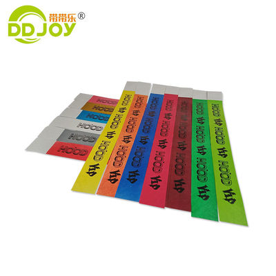Popolare Tyvek Bracelet Custom Logo Disposable Paper Bracelet Party