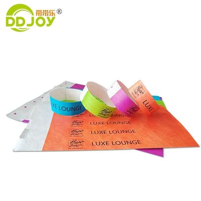 Popolare Tyvek Bracelet Custom Logo Disposable Paper Bracelet Party