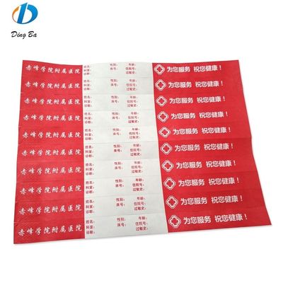 Braccialetto impermeabile Tyvek personalizzato per eventi, feste e matrimoni OEM personalizzato